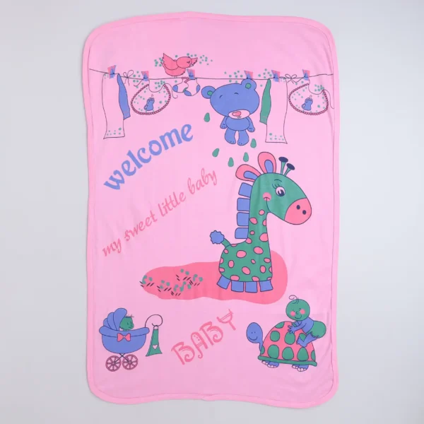 Love Baby Hood kids Towel - 1953 Pink