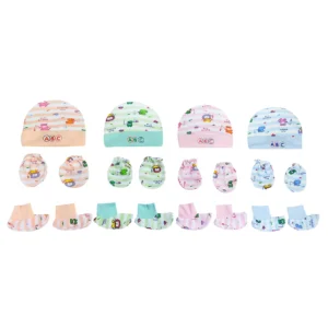 Love Baby handmade baby cap and bootie mittens set – 520 M Combo P13 2