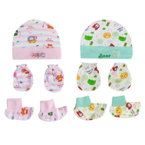 Love Baby infant hat and booties combo Mittens Set – 520 M Combo P16