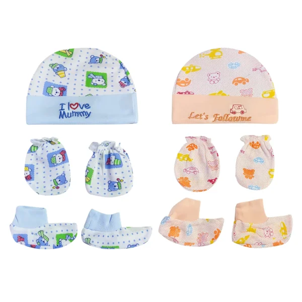 Love Baby headwear and footwear set with Mittens – 520 M Combo P9