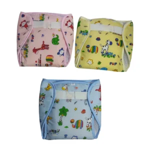 Love Baby Set of 3 Cartoon Net Diaper – 537 M Combo P6