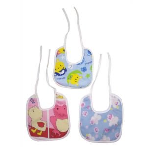 Plastic Assorted Printed Bibs Cloth from Love Baby 603 Combo 2