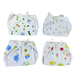 Love Baby cotton muslin nappy set of 4