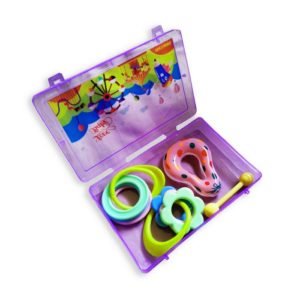 BPA-Free Baby Teethers Set of 3 Multicolor