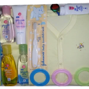 Baby Gift Box With Johnson’s Baby Care Yellow