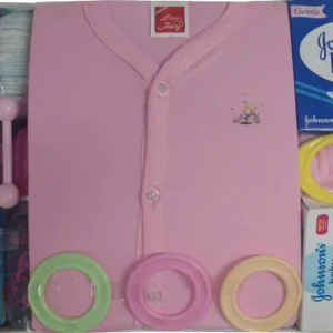 Oganic Ink Baby Gift Set 0 to 6 Months Lemon Drop Pink