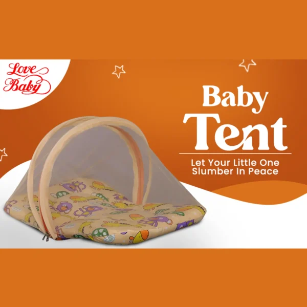 Love Baby bedding set with mosquito net for babies – ST29 Peach P13