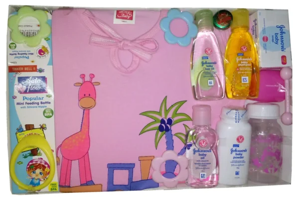Oganic Ink Baby Gift Set 0 to 6 Months Tinker Bell Pink 2