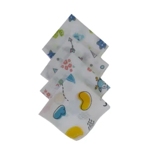 Love Baby thin abstract printed soft double layer muslin washcloth set – WCL42 Combo P6